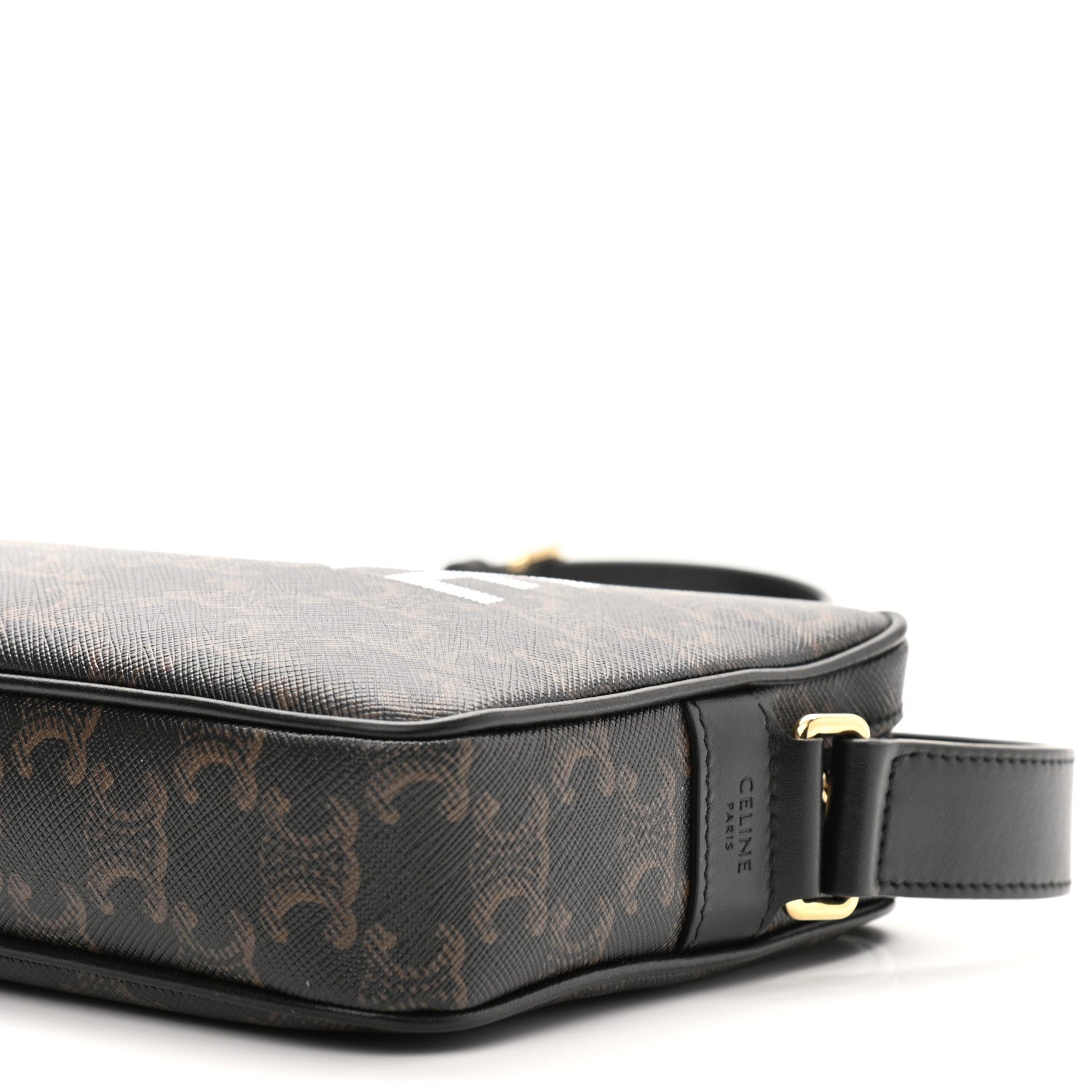 Celine Triomphe Canvas Medium Messenger Bag Black 7 of 13