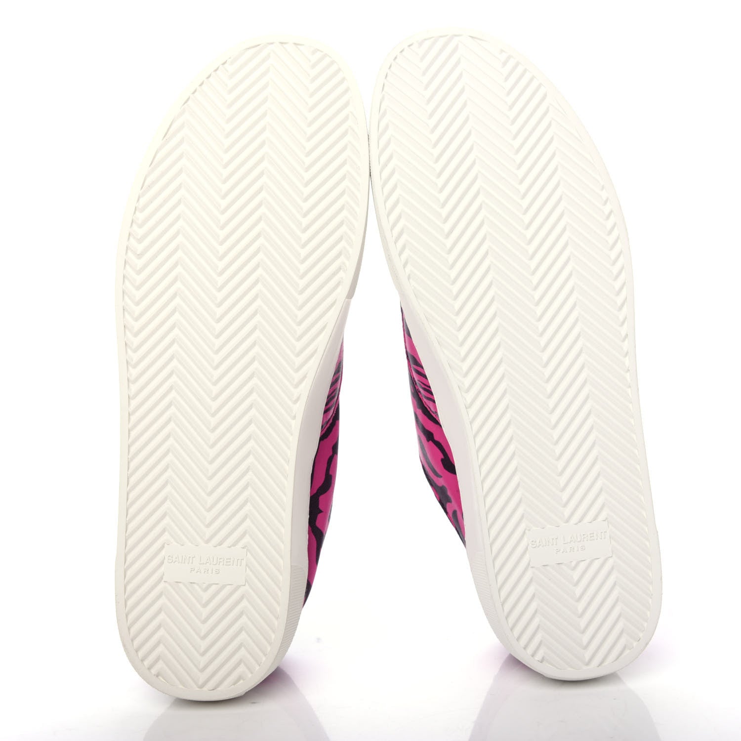 Saint Laurent Nappa Zebra Mens Venice Sneakers 42 Fuchsia Black 6 of 11