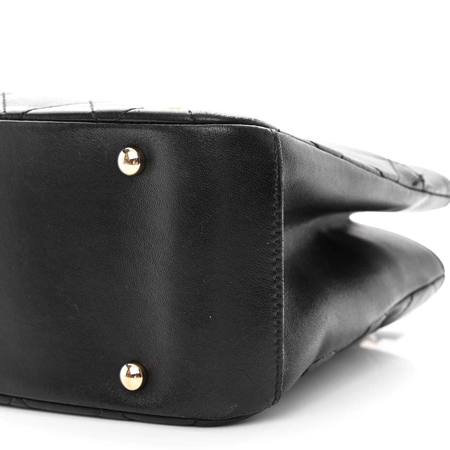 Chanel Lambskin Carry Chic Shopping Tote Black 19 of 25