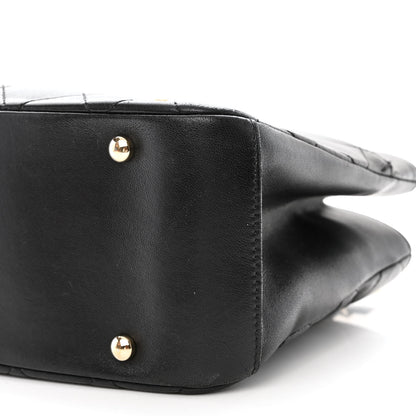 Chanel Lambskin Carry Chic Shopping Tote Black 19 of 25