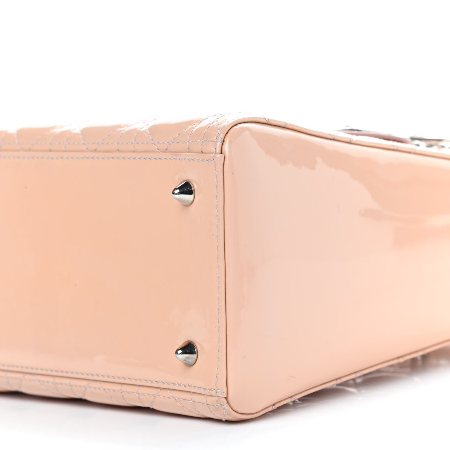 Christian Dior Patent Cannage Medium Lady Dior Rose Clair 6 of 10