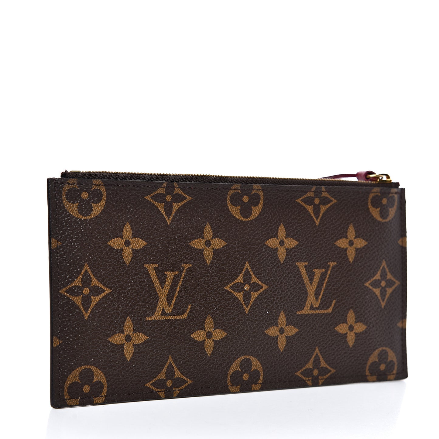 Monogram Felicie Chain Wallet Zippered Insert Fuchsia