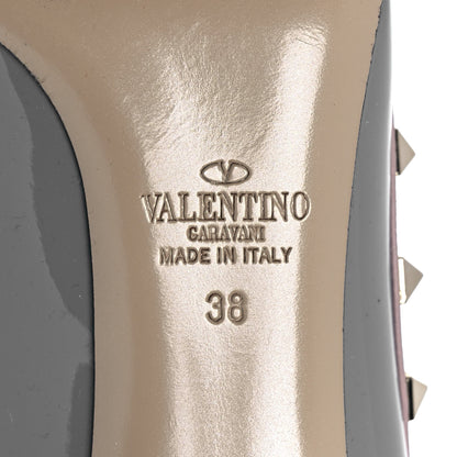 Valentino Garavani Patent Rockstud 85mm Pumps 38 Light Stone Poudre 6 of 9