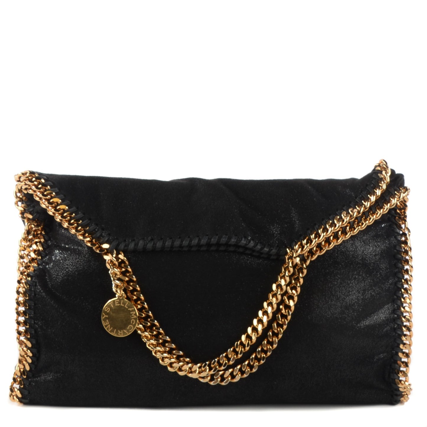 Shaggy Deer Falabella Fold Over Tote Black