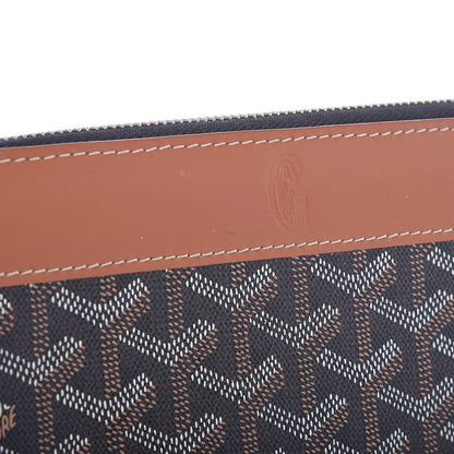 Goyard Goyardine Matignon Zip Around GM Wallet Black Gold 9 of 10