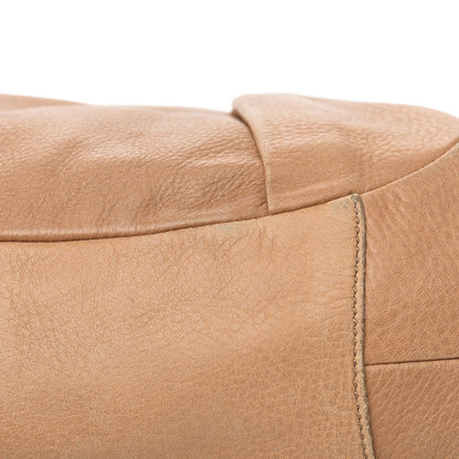Prada Deerskin Tamponato Pleated Tote Sughero 10 of 17