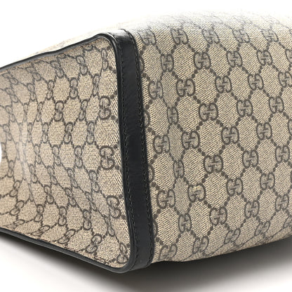 Gucci GG Supreme Monogram Medium Padlock Tote Black 9 of 10