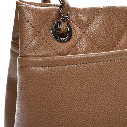 Chanel Caviar Quilted Timeless CC Soft Tote Beige 12 of 15