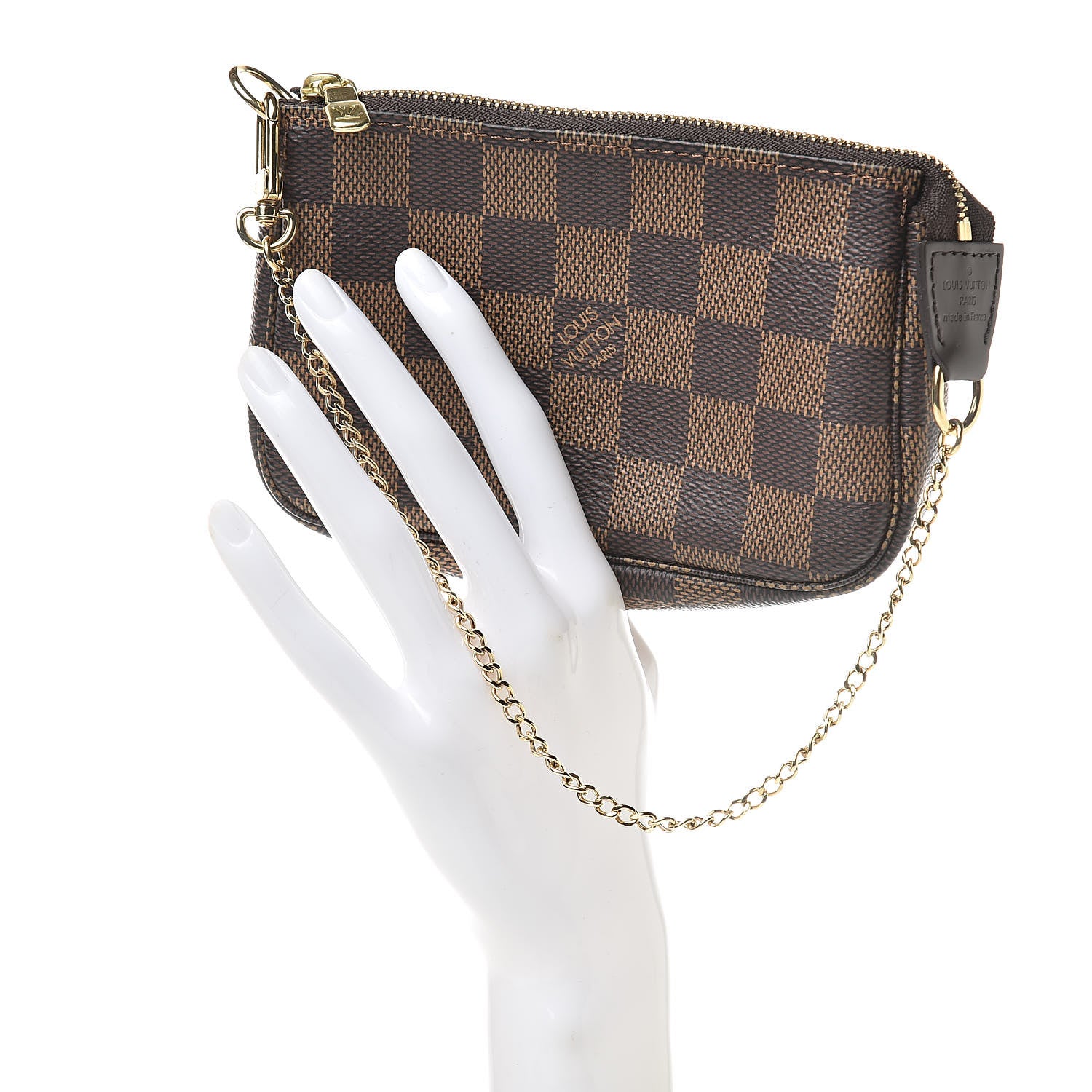 Louis Vuitton Damier Ebene Mini Pochette Accessories 2 of 8
