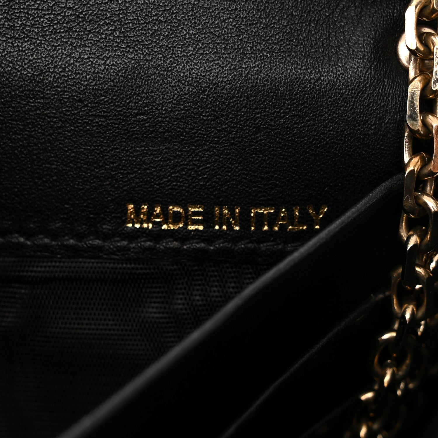 Valentino Garavani Vitello Rockstud Flap Wallet On Chain Black 7 of 15