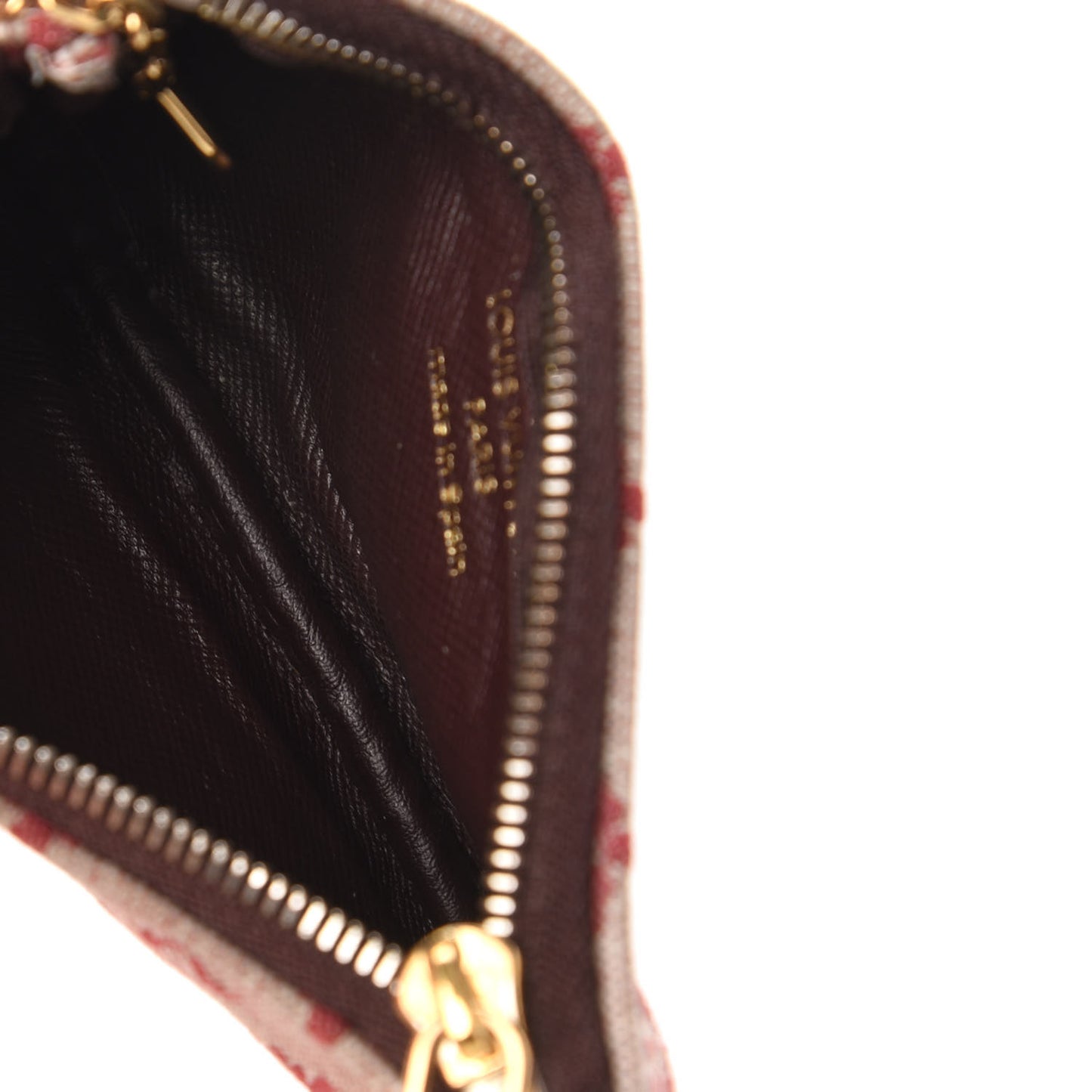 Mini Monogram Key Pouch Cherry