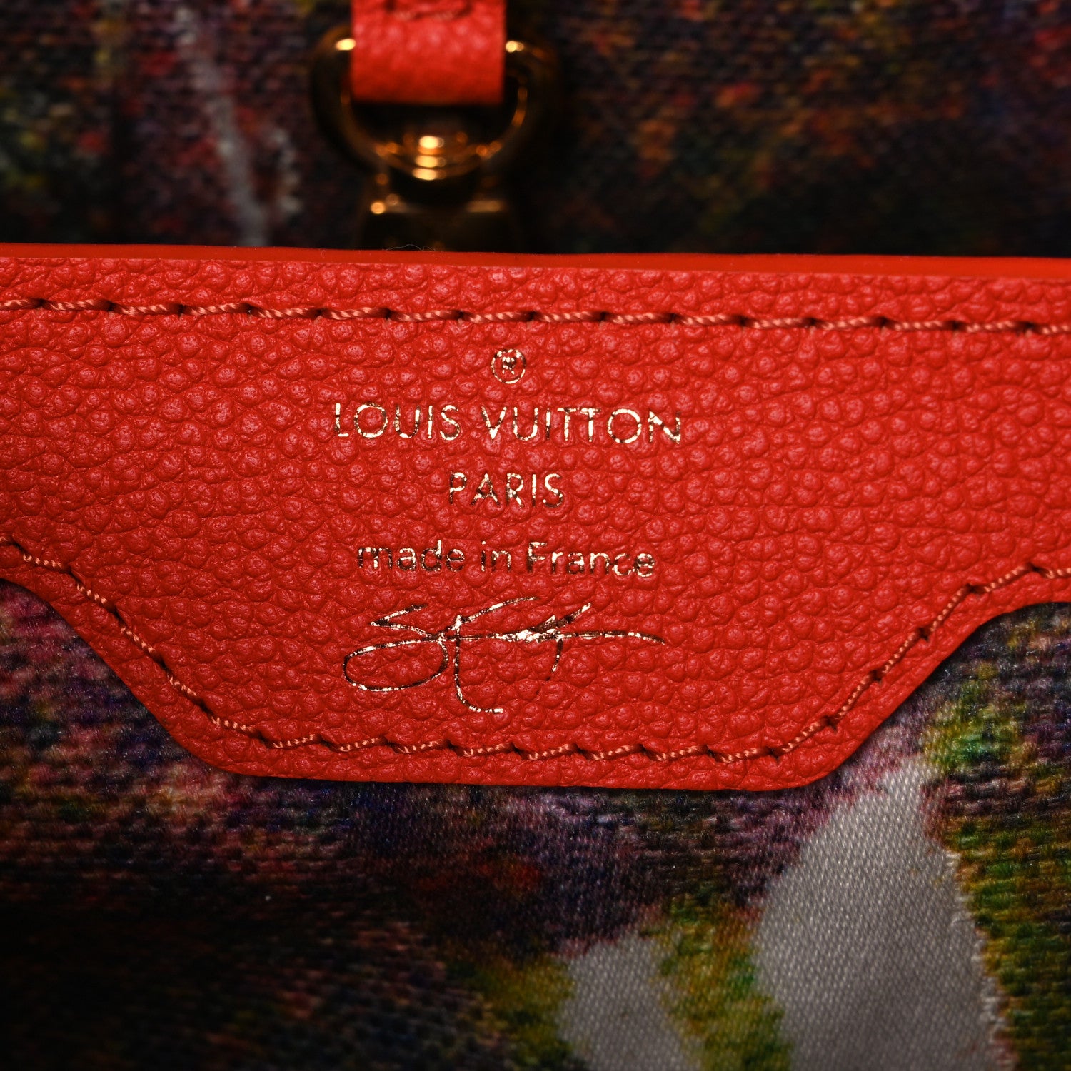 Louis Vuitton X SAM FELLS Canvas Embroidered Arty Capucines PM Multicolor 7 of 11