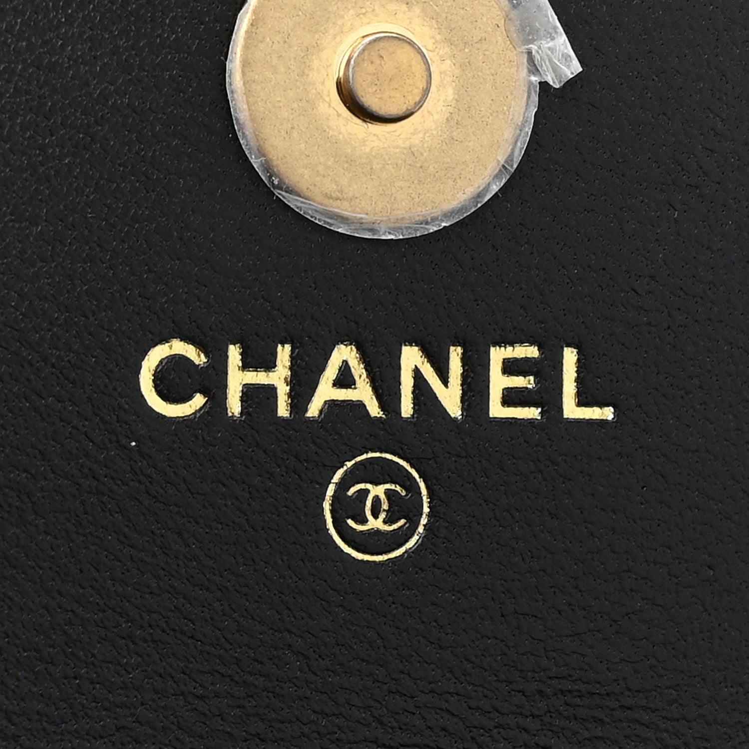 Chanel Lambskin Quilted Sweet Camellia Flap Phone Holder With Chain Black 7 of 13