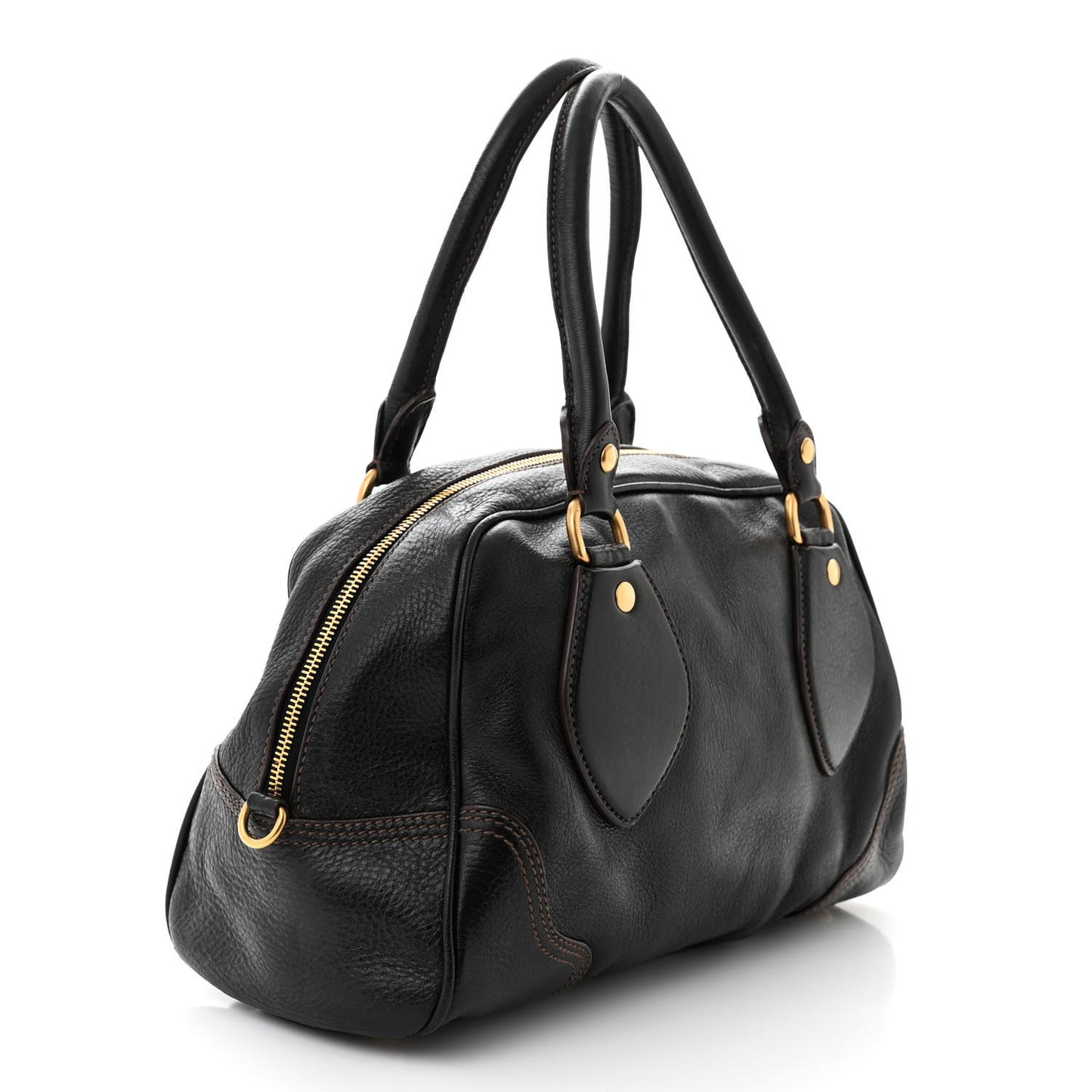 Cervo Animalier Shoulder Bag Black