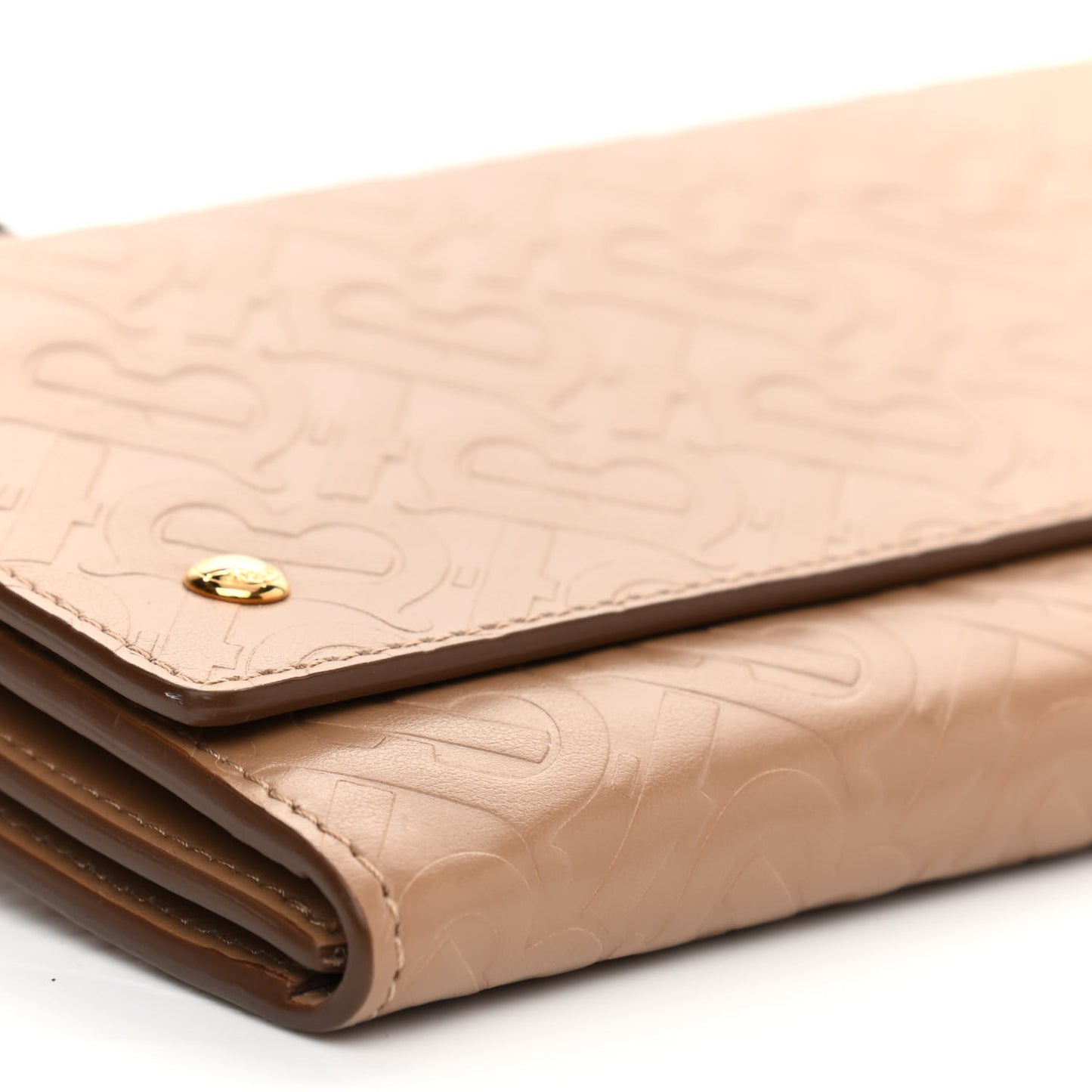 Calfskin Embossed Monogram Crossbody Light Camel