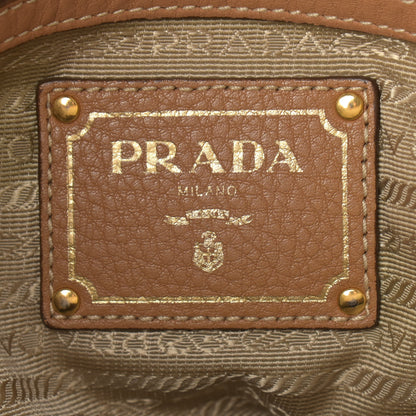 Prada Vitello Daino Shopping Satchel Caramel 6 of 16