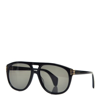 Gucci Acetate Aviator Sunglasses GG0525S Black 1 of 7