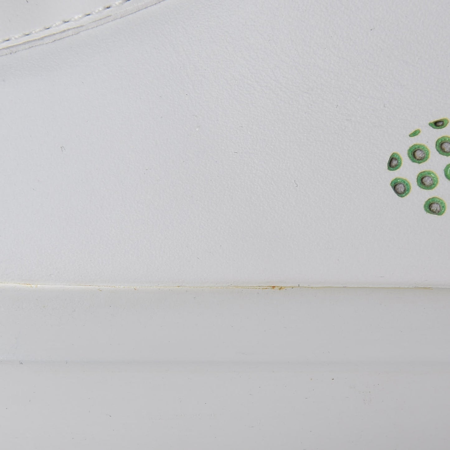 Calfskin Tattoo Sneaker Boots 7 White Multicolor