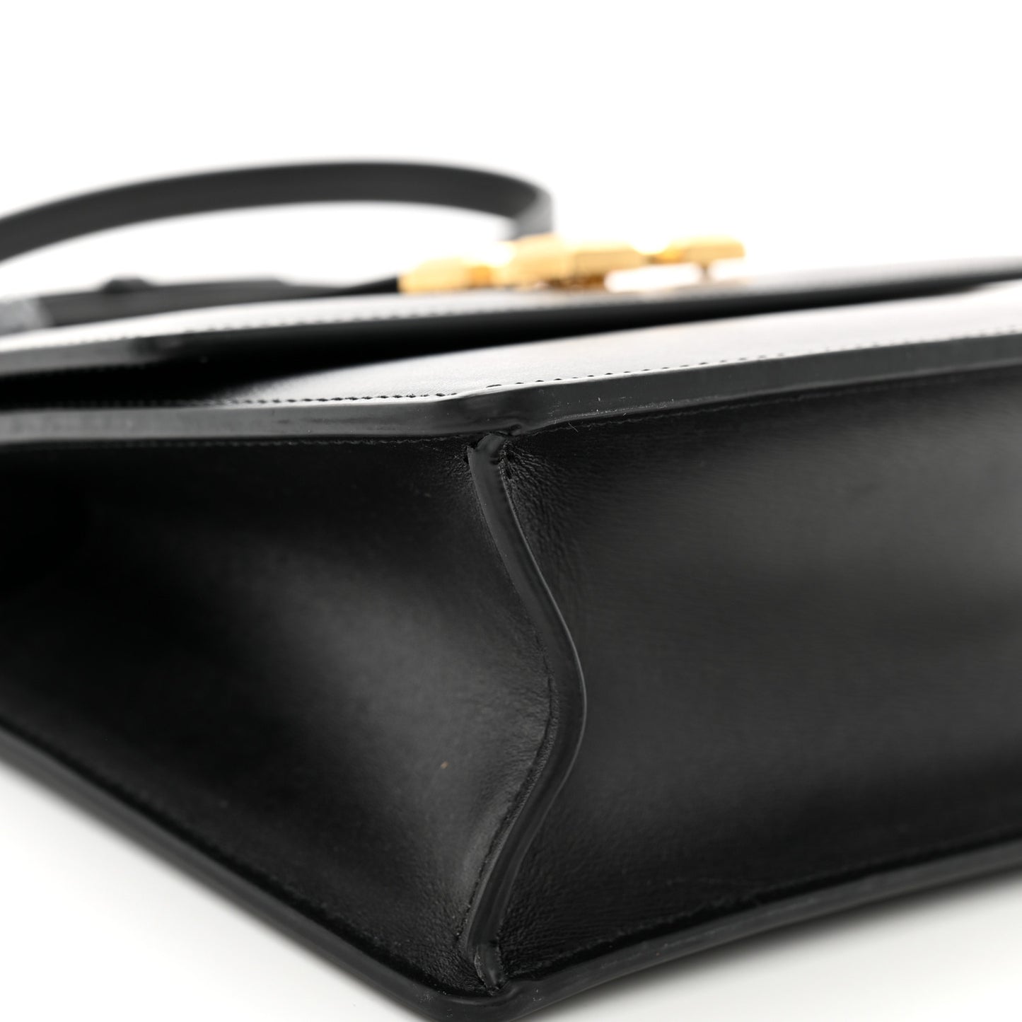 Calfskin Jitney 1.4 Top Handle Bag Black