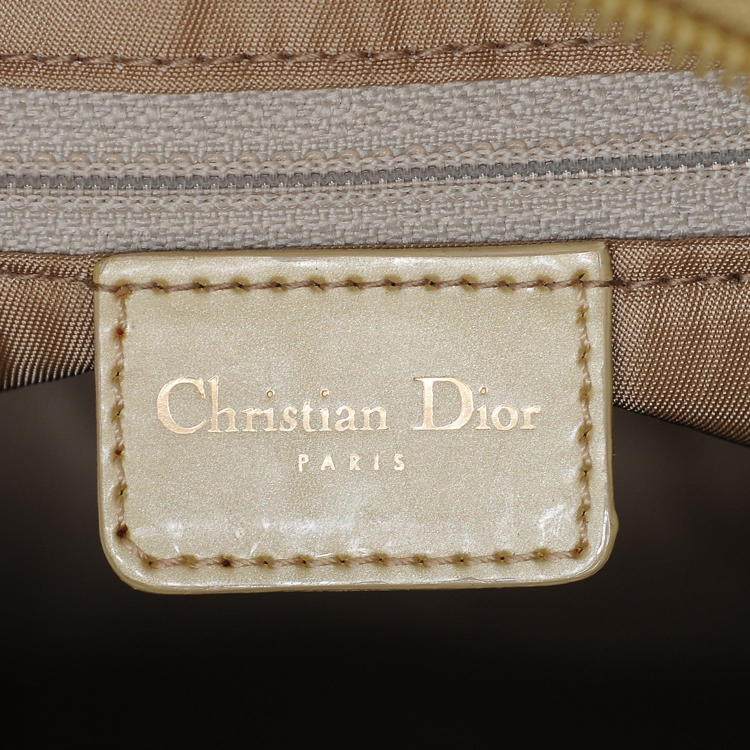 Christian Dior Nubuck Diorissimo Medium Lady Dior Gold 6 of 8