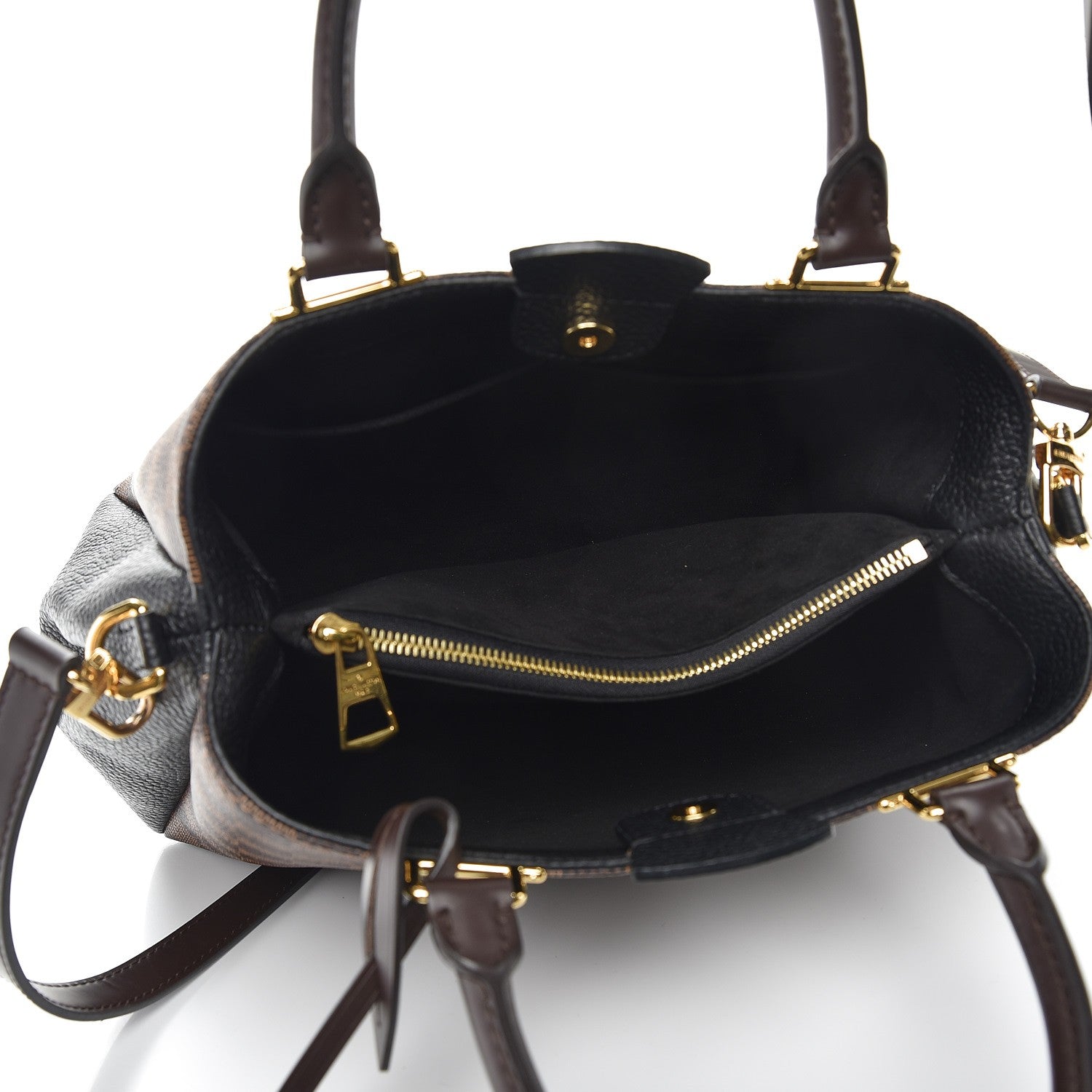 Louis Vuitton Damier Ebene Cuir Taurillon Brittany Black 7 of 11