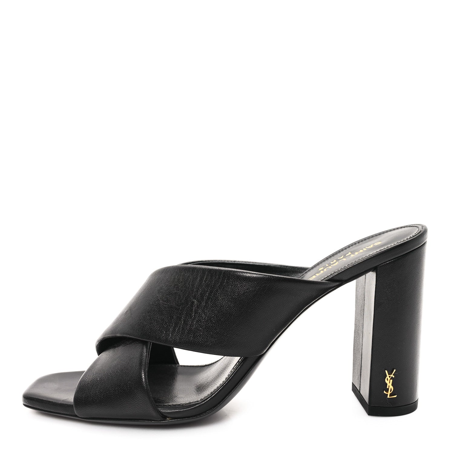 Saint Laurent Calfskin LouLou Mules 39 Black 1 of 11