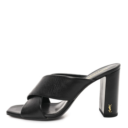 Saint Laurent Calfskin LouLou Mules 39 Black 1 of 11