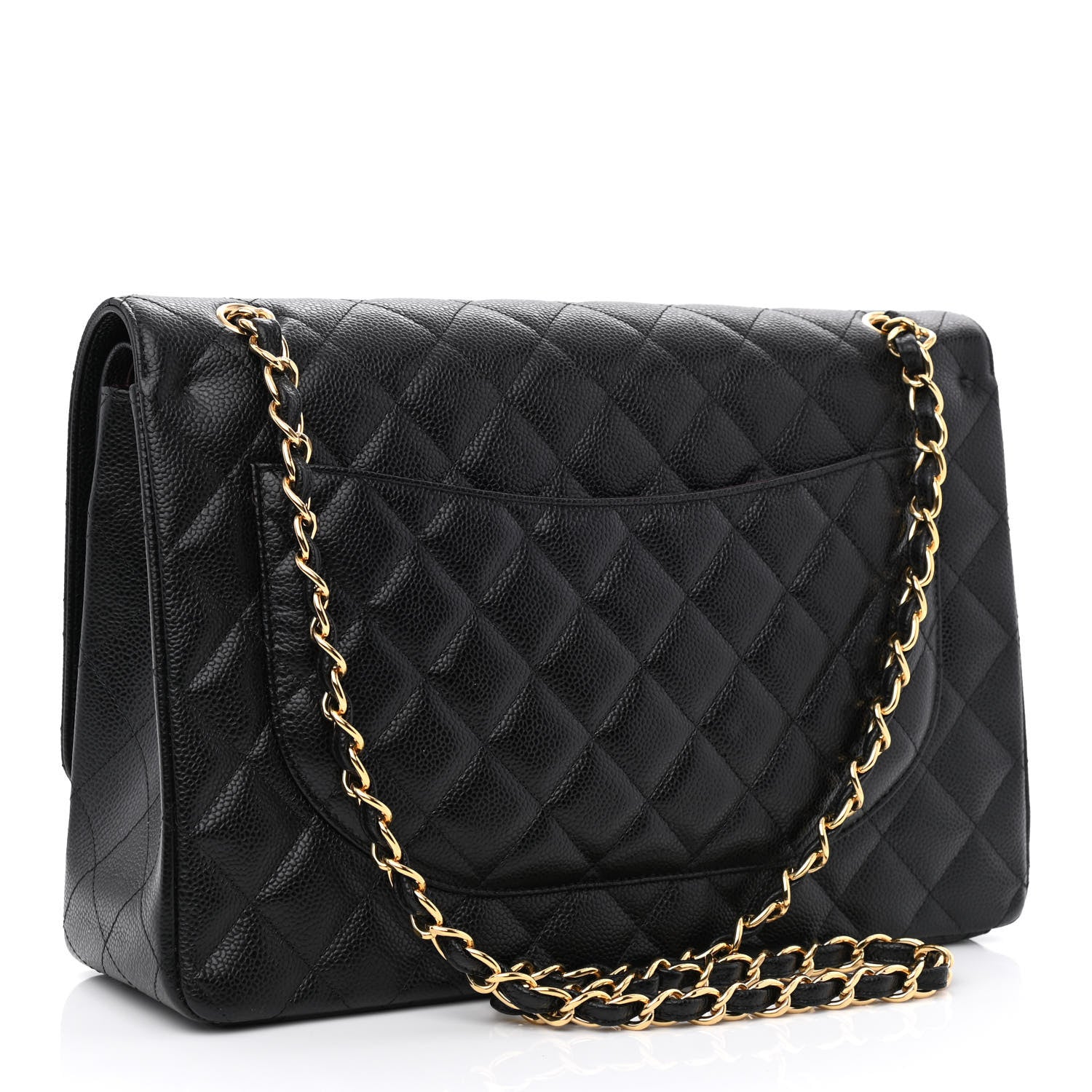 Chanel Caviar Quilted Maxi Double Flap Black 3 of 10