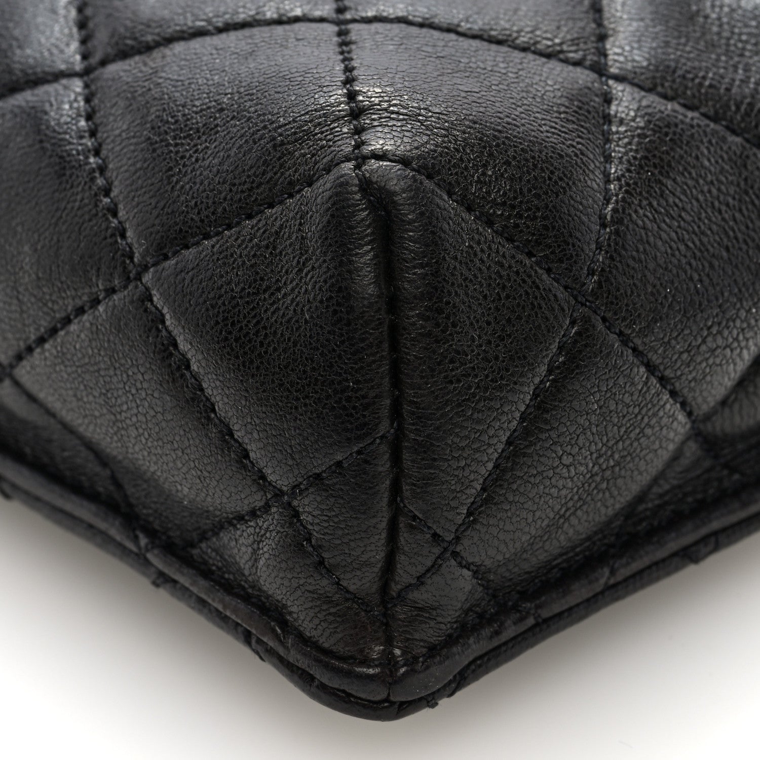 Chanel Lambskin Quilted Phone Holder Black 8 of 9