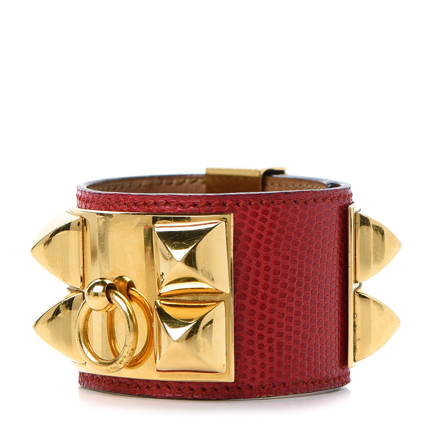 Lizard Collier De Chien CDC Bracelet S Rouge Vif