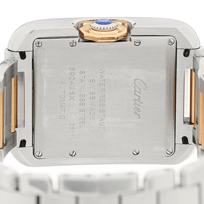 Cartier Stainless Steel 18K Yellow Gold 30mm Tank Anglaise Automatic Watch 4 of 4