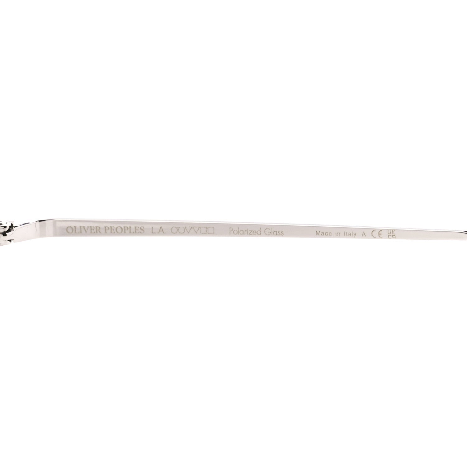 Oliver Peoples Benedict Aviator Sunglasses Silver 6 of 7