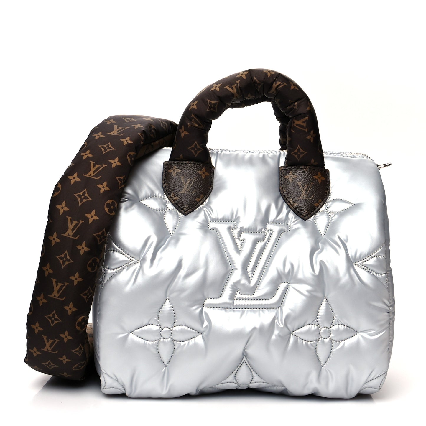 Econyl Mini Monogram Pillow Speedy Bandouliere 25 Silver