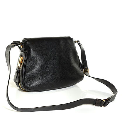 Tom Ford Grained Calfskin Medium Jennifer Crossbody Bag Black 3 of 8
