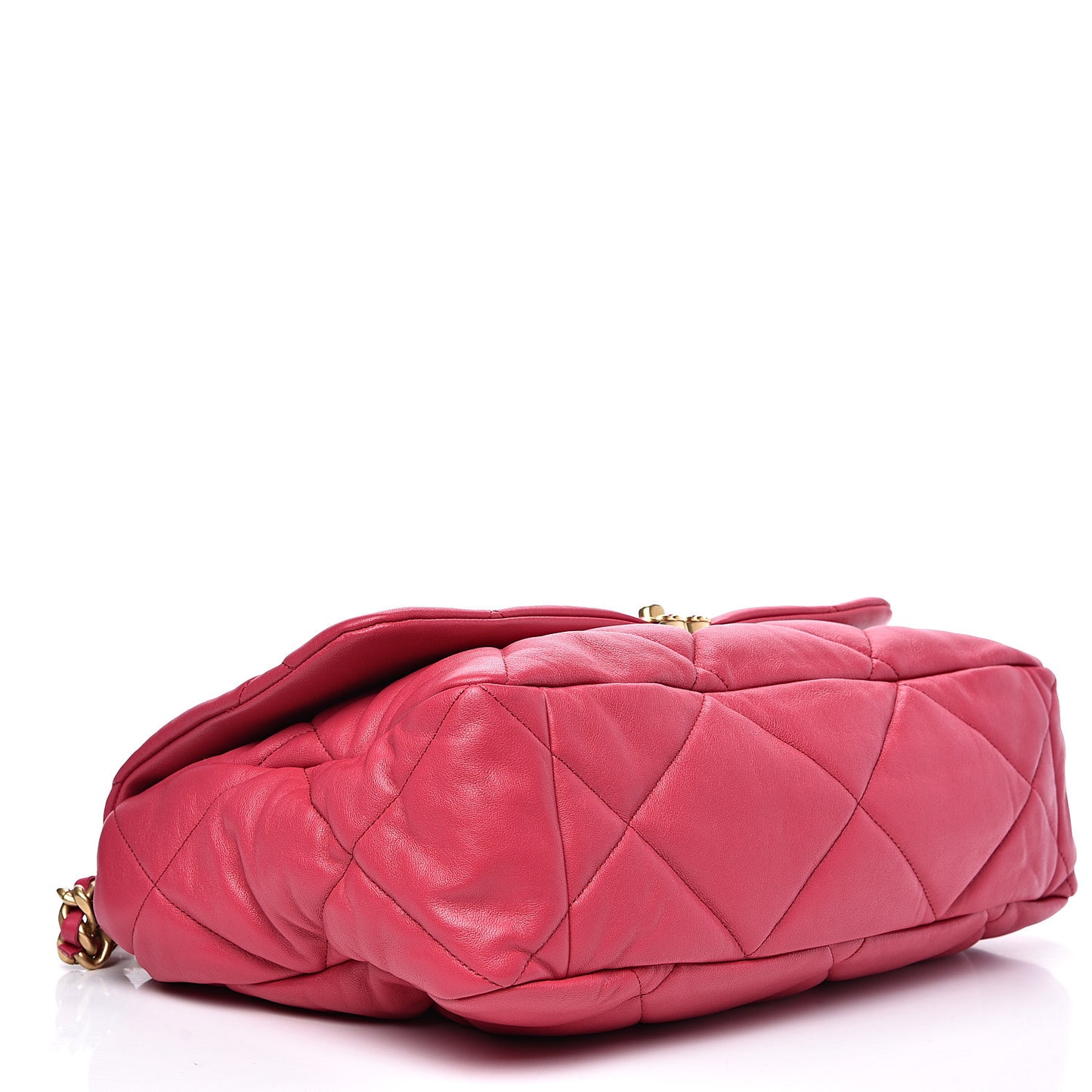 Goatskin Quilted Maxi 19 Flap Pink