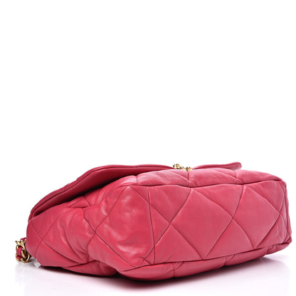 Chanel Goatskin Quilted Maxi 19 Flap Pink 3 of 10