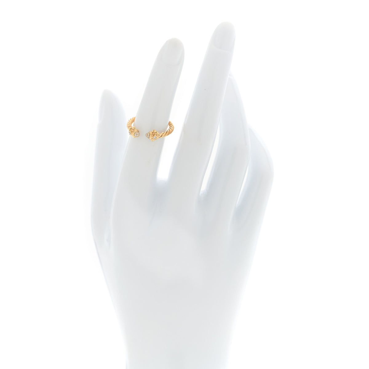 18K Yellow Gold Diamond Renaissance Ring 49 5