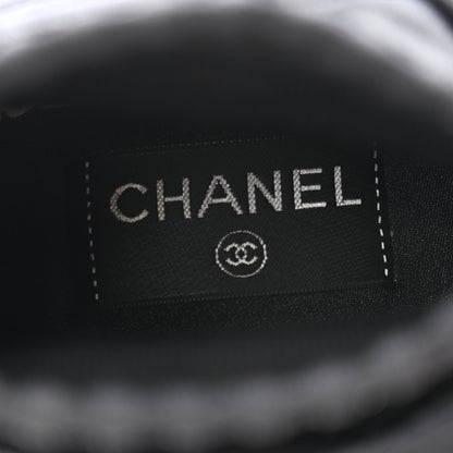 Chanel Stretch Fabric CC Sneakers 37 Black 6 of 8