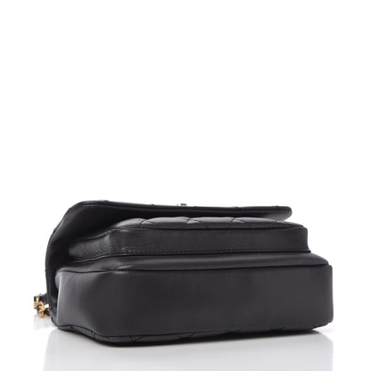 Chanel Calfskin Quilted Top Handle Flap Black 4 of 10