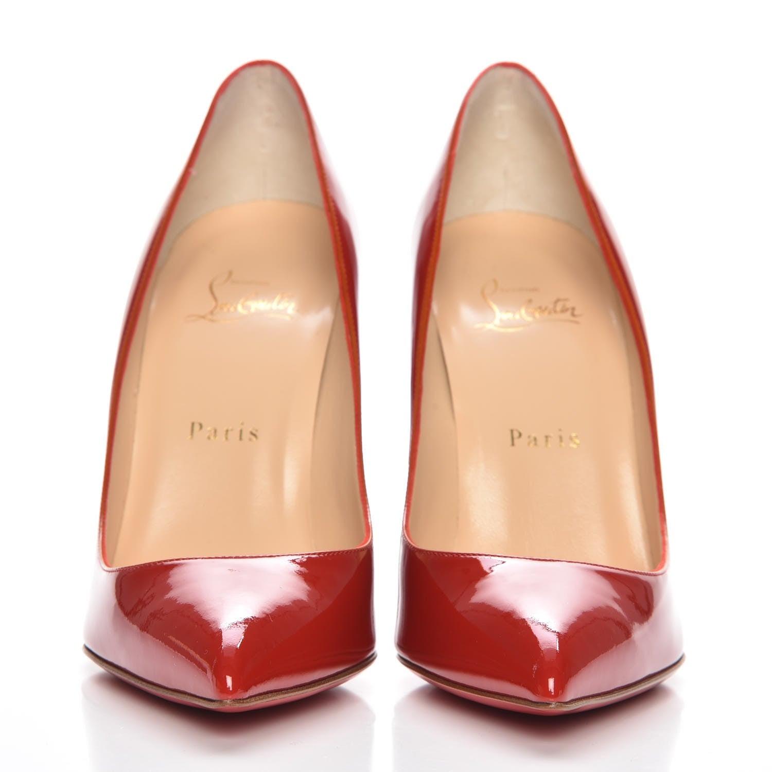Christian Louboutin Patent Pigalle Follies 100 Pumps 38.5 Rouge De Mars 2 of 7