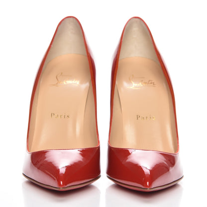 Christian Louboutin Patent Pigalle Follies 100 Pumps 38.5 Rouge De Mars 2 of 7
