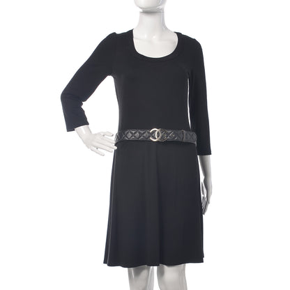 Chanel Lambskin Quilted CC Belt 90 36 Black 2 of 10