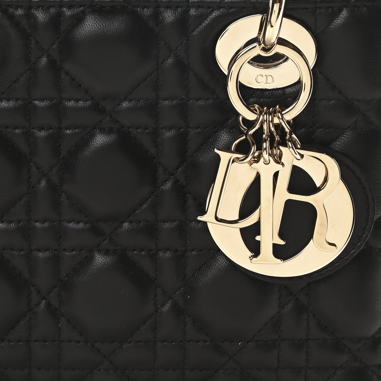 Lambskin Cannage Small My ABCDior Lady Dior Black