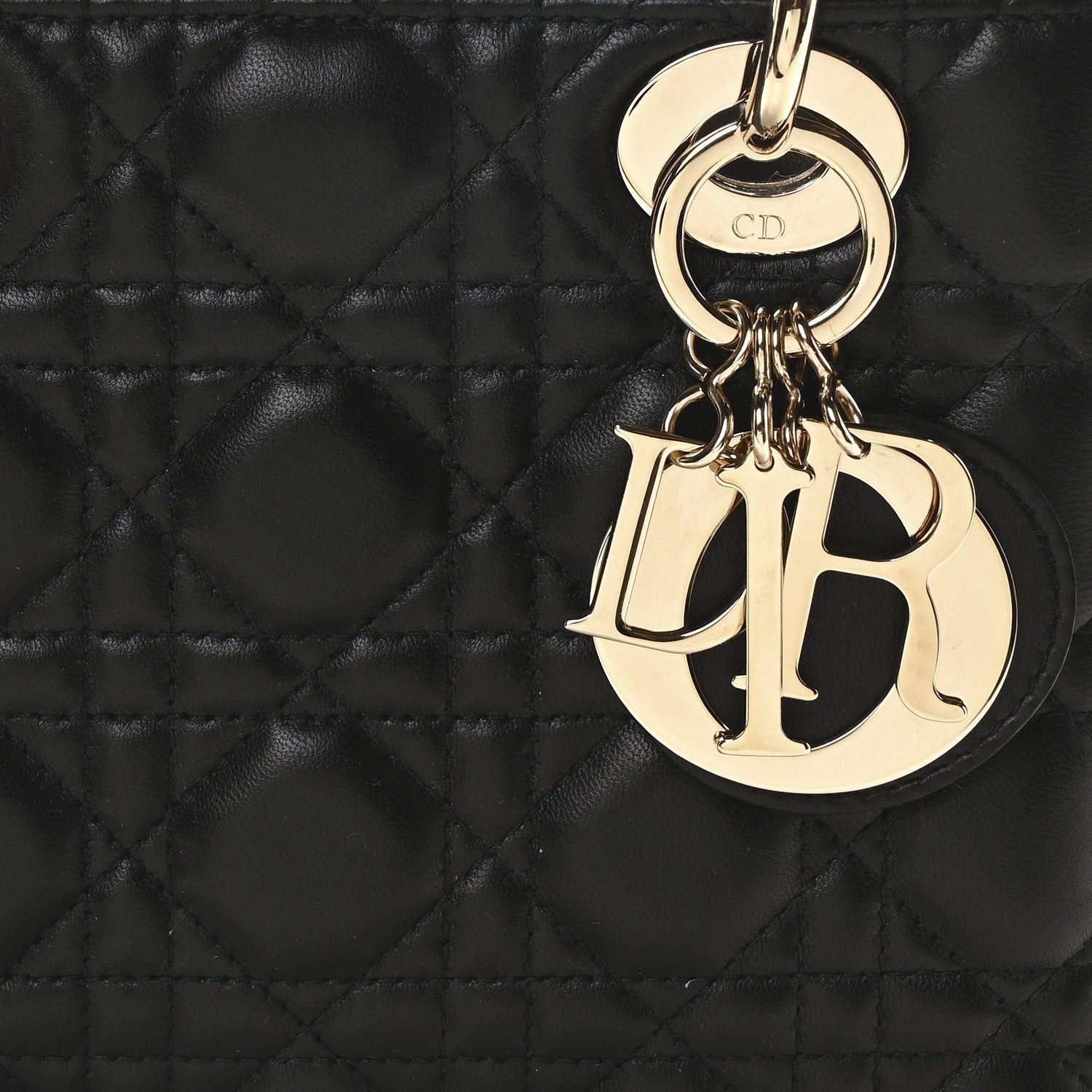 Christian Dior Lambskin Cannage Small My ABCDior Lady Dior Black 8 of 11