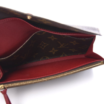 Louis Vuitton Monogram Emilie Wallet Red 4 of 5