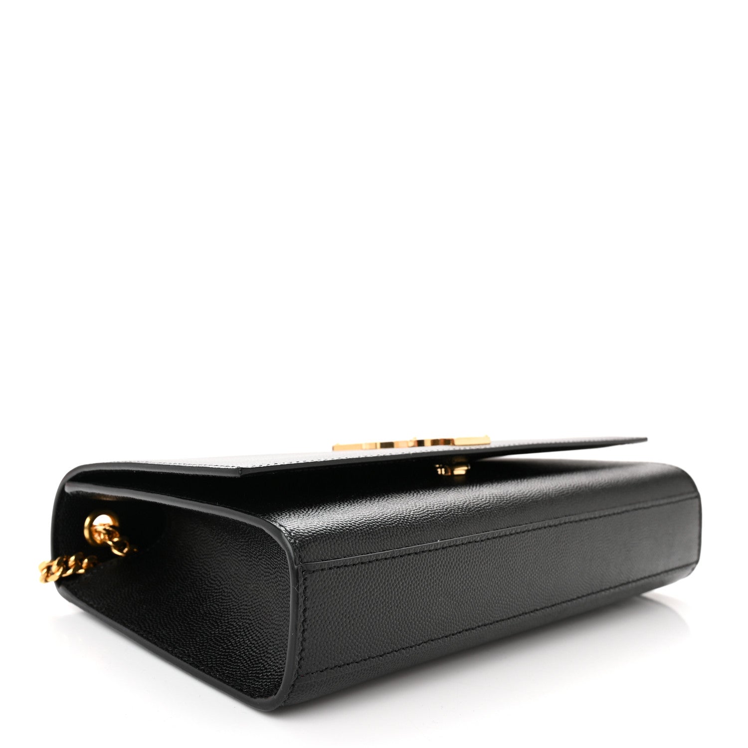 Saint Laurent SAINT LAURENT Grain De Poudre Medium Classic Monogram Kate Satchel Black 4 of 9