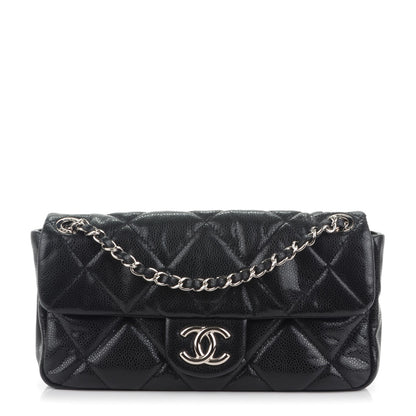 Chanel Glazed Caviar Quilted Small Nature Flap Bag Black 1 of 7