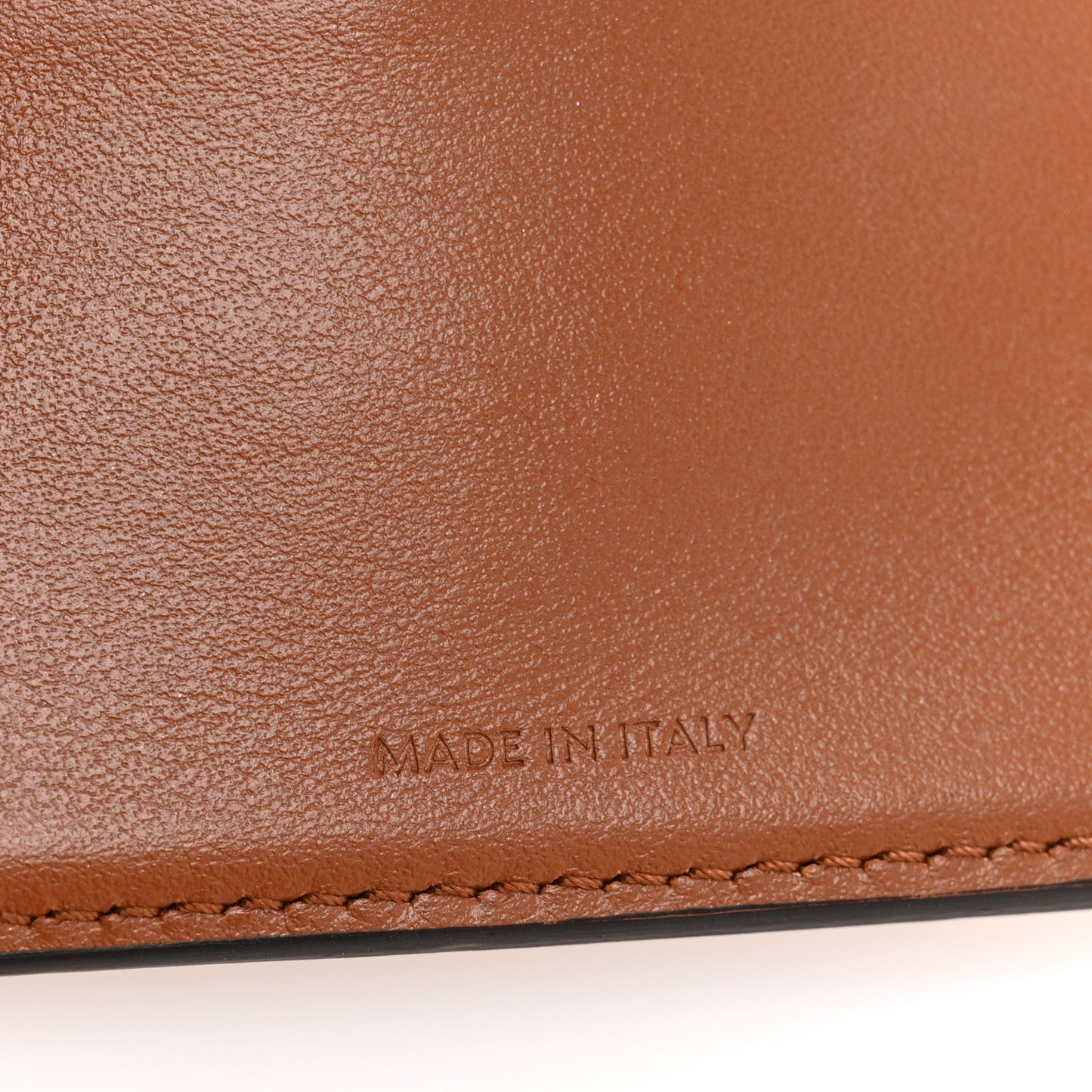 Textile Calfskin Small Triomphe Wallet Natural Tan