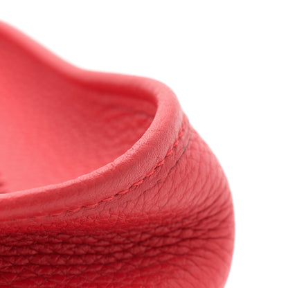 Hermes Taurillon Clemence Evelyne TPM Rouge Casaque 11 of 12