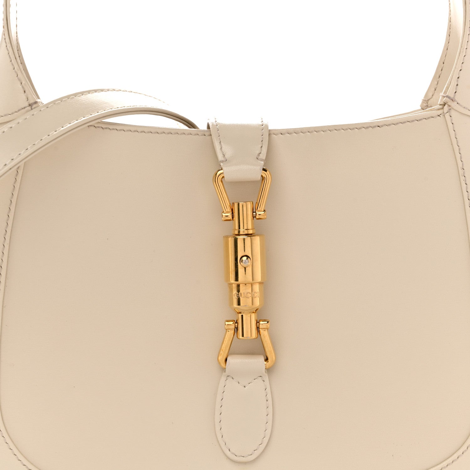 Gucci Boarded Dyana Lux Calfskin Small Jackie 1961 Hobo Mystic White 8 of 13
